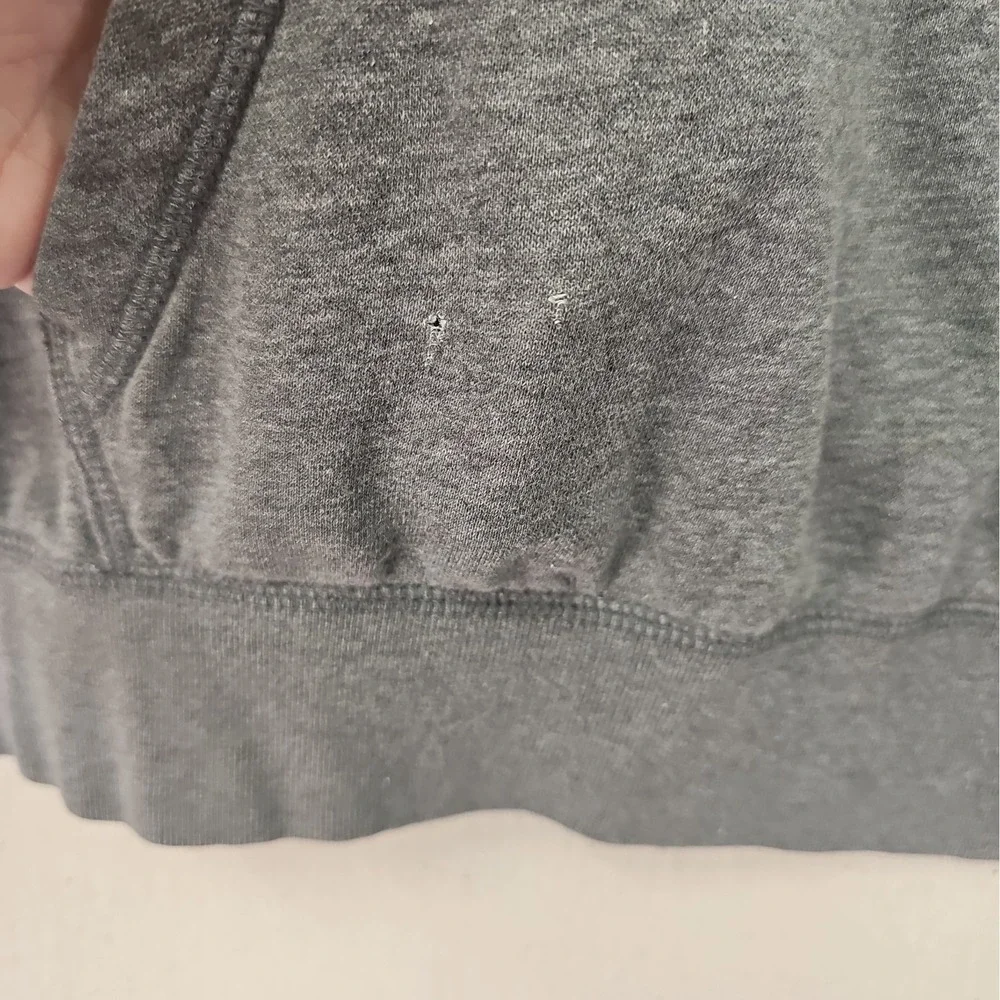 Nike Womens Medium Heather Gray Sportswear Club Fleece Funnel Neck Hoodie Cowl